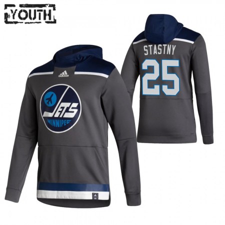 Kinder Winnipeg Jets Paul Stastny 25 2020-21 Reverse Retro Pullover Hooded Sweatshirt